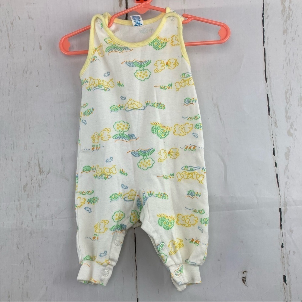 Carter’s vintage overall outfit with bunnies